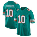Parkc M.Dolphins #10 Jacob Rodriguez Player Aqua Alternate Home Game Stitched Jerseys
