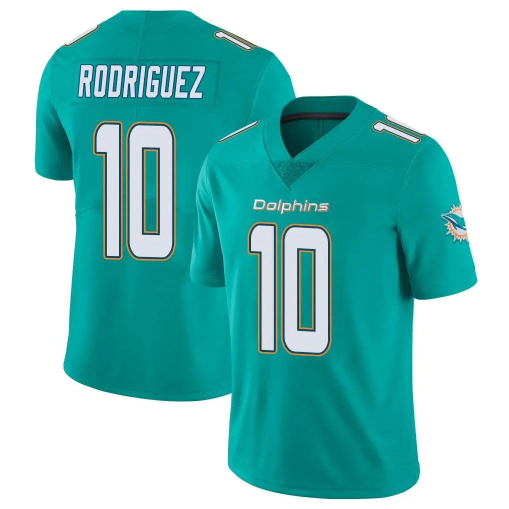 Parkc M.Dolphins #10 Jacob Rodriguez Player Aqua Limited Vapor Untouchable Home Game Stitched Jerseys