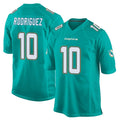 Parkc M.Dolphins #10 Jacob Rodriguez Player Aqua Team Color Home Game Stitched Jerseys