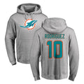 Parkc M.Dolphins #10 Jacob Rodriguez Player Gray LOGO Pullover Hoodies Limited Stitched Jerseys