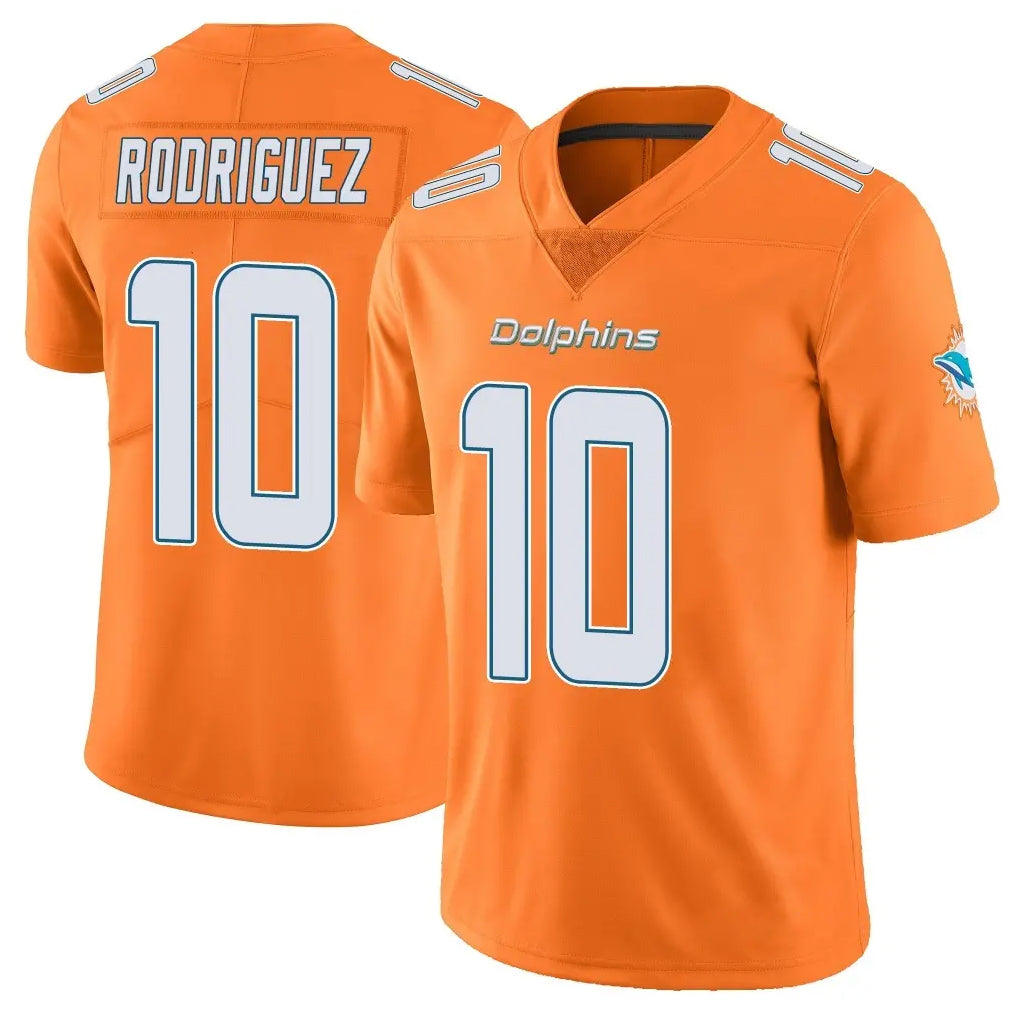 Parkc M.Dolphins #10 Jacob Rodriguez Player Orange Limited Home Game Stitched Jerseys