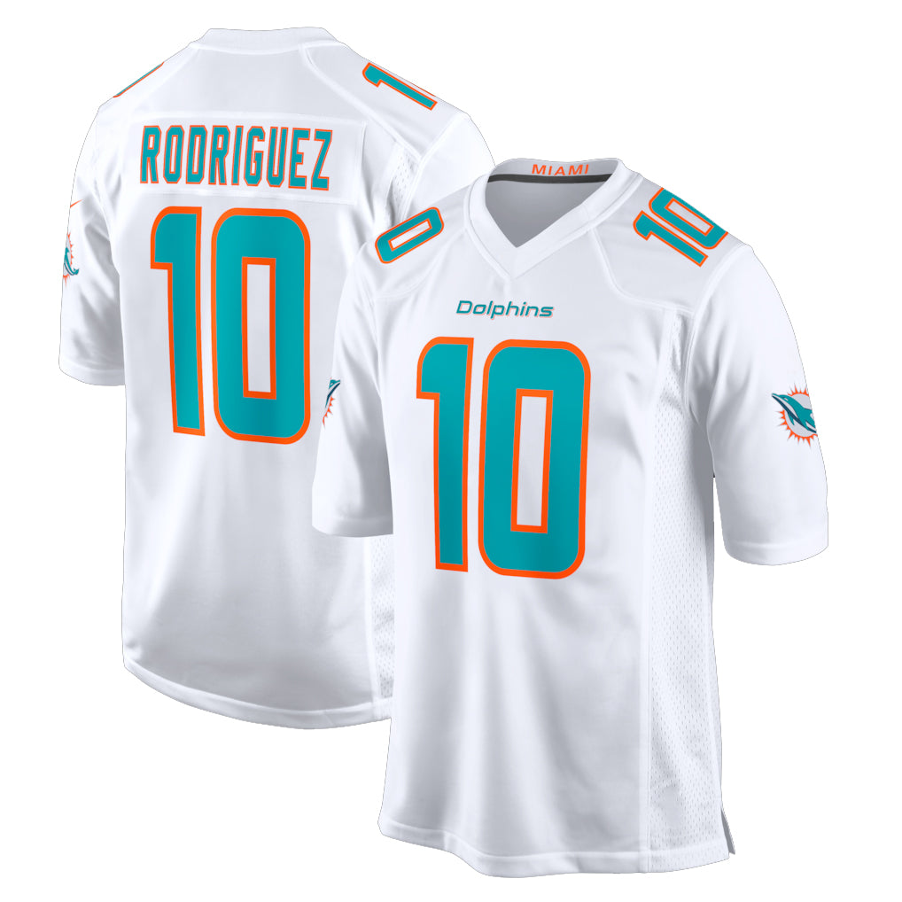 Parkc M.Dolphins #10 Jacob Rodriguez Player White Limited Home Game Stitched Jerseys