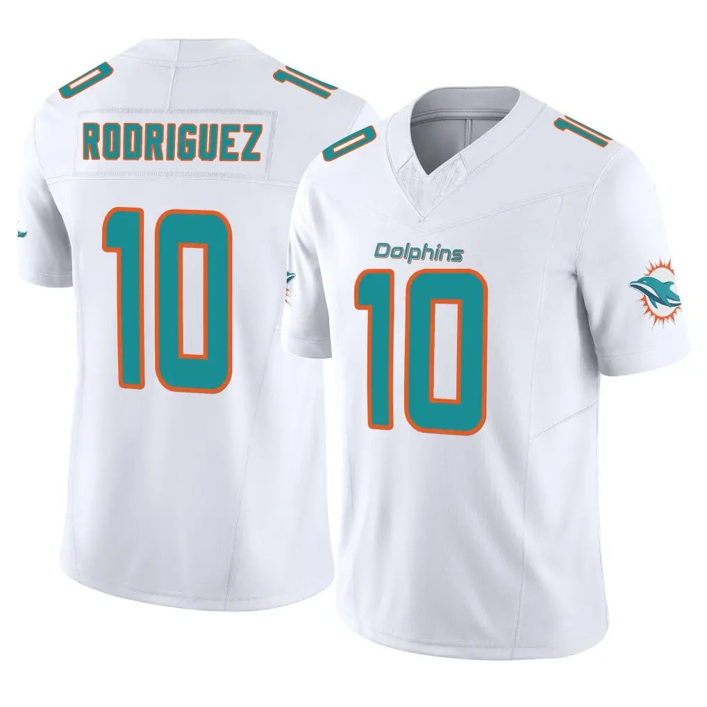 Parkc M.Dolphins #10 Jacob Rodriguez Player White Limited Vapor F.U.S.E. Home Game Stitched Jerseys