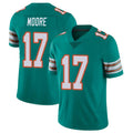 Parkc M.Dolphins #17 Trey Moore Player Aqua Limited Alternate Vapor Untouchable Home Game Stitched Jerseys