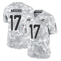 Parkc M.Dolphins #17 Trey Moore Player Arctic Camo Salute To Service Limited Game Stitched Jerseys