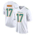 Parkc M.Dolphins #17 Trey Moore Player White Fashion Home Game Stitched Jerseys