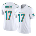 Parkc M.Dolphins #17 Trey Moore Player White Limited Vapor F.U.S.E. Home Game Stitched Jerseys