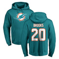 Parkc M.Dolphins #20 Jordyn Brooks Player Aqua LOGO Pullover Hoodies Limited Stitched Jerseys