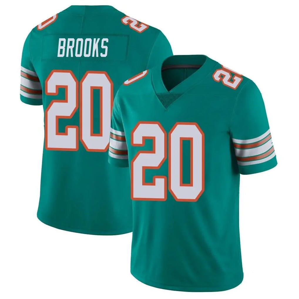 Parkc M.Dolphins #20 Jordyn Brooks Player Aqua Limited Alternate Vapor Untouchable Home Game Stitched Jerseys