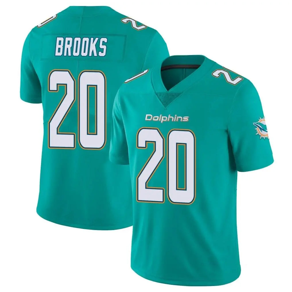 Parkc M.Dolphins #20 Jordyn Brooks Player Aqua Limited Vapor Untouchable Home Game Stitched Jerseys