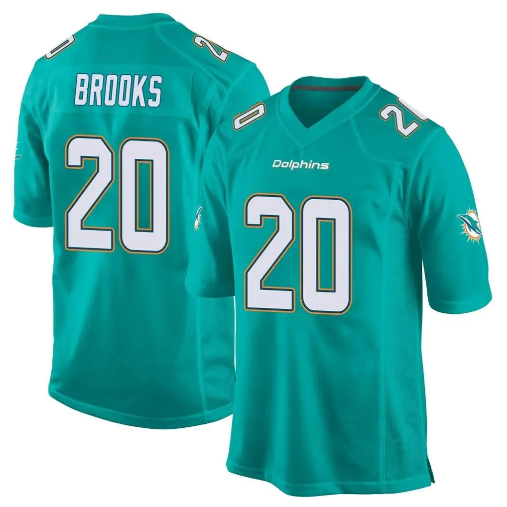 Parkc M.Dolphins #20 Jordyn Brooks Player Aqua Team Color Home Game Stitched Jerseys