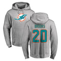 Parkc M.Dolphins #20 Jordyn Brooks Player Gray LOGO Pullover Hoodies Limited Stitched Jerseys