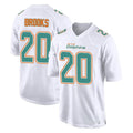 Parkc M.Dolphins #20 Jordyn Brooks Player White Fashion Home Game Stitched Jerseys