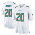 Parkc M.Dolphins #20 Jordyn Brooks Player White Home Game Stitched Jerseys