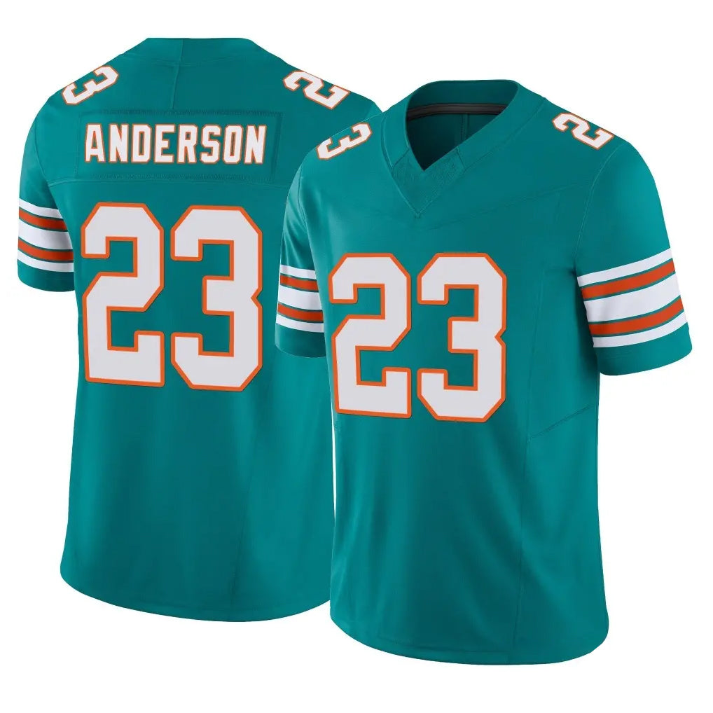 Parkc M.Dolphins #23 Zayne Anderson Player Aqua Limited Alternate Vapor F.U.S.E. Home Game Stitched Jerseys