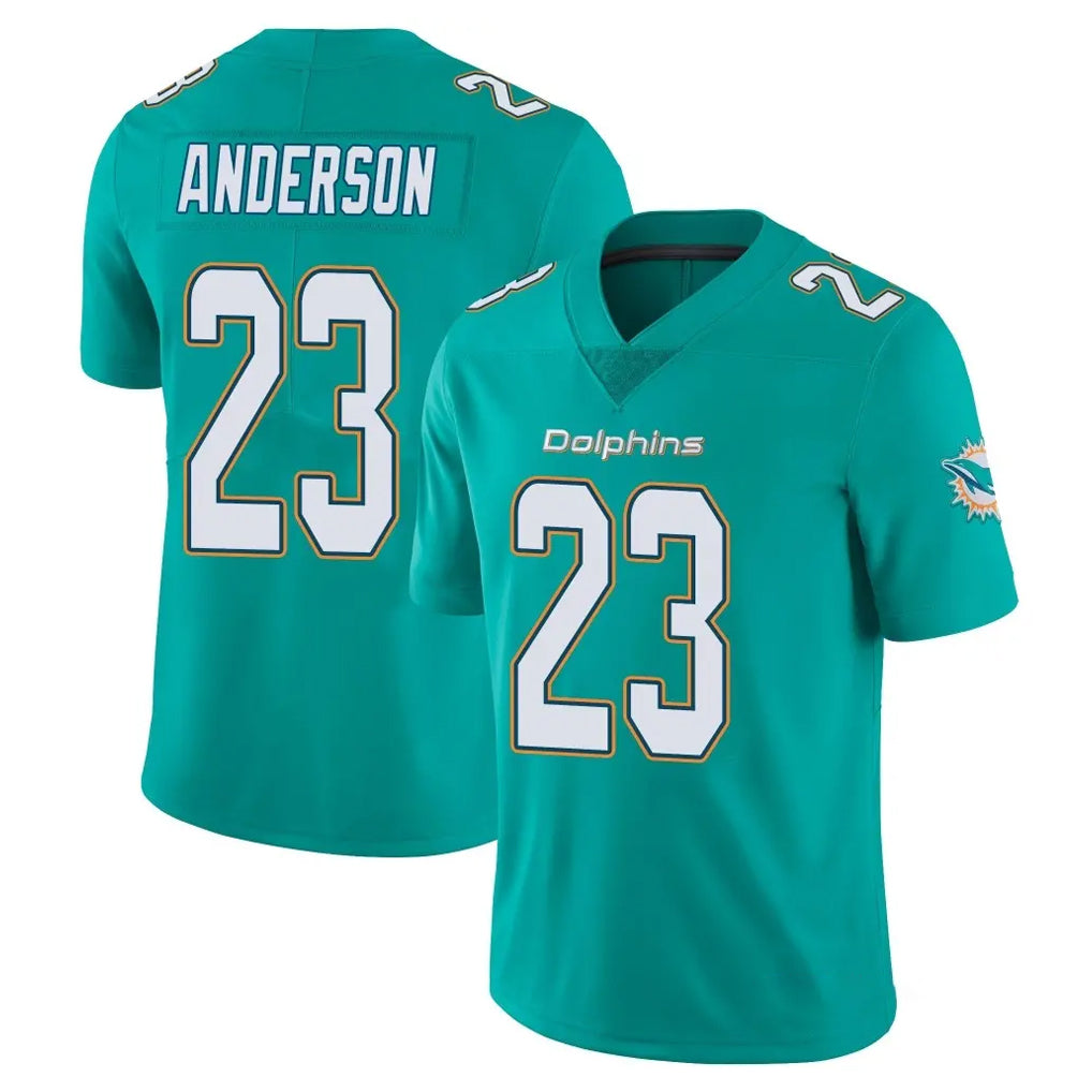 Parkc M.Dolphins #23 Zayne Anderson Player Aqua Limited Vapor Untouchable Home Game Stitched Jerseys