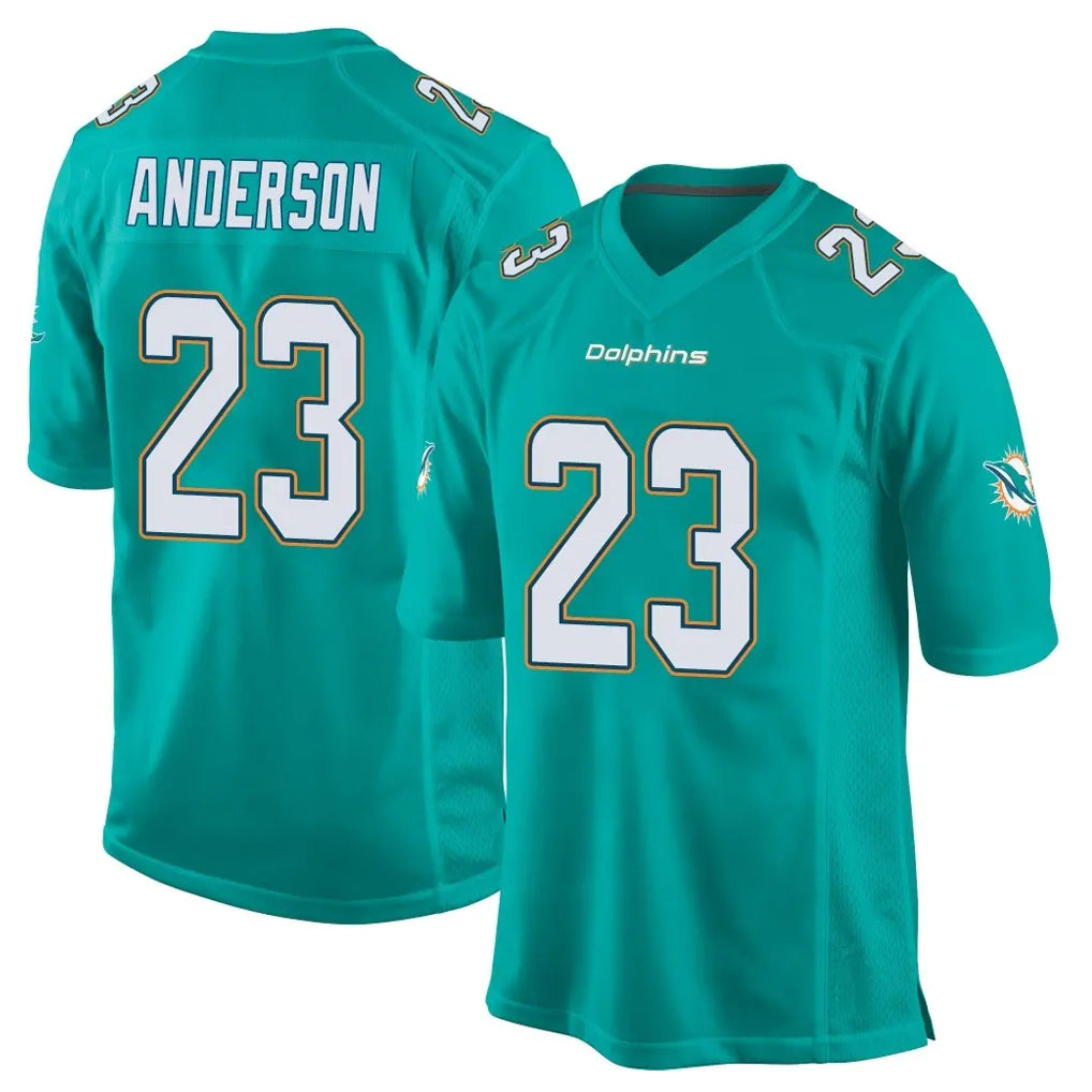 Parkc M.Dolphins #23 Zayne Anderson Player Aqua Team Color Home Game Stitched Jerseys
