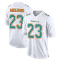 Parkc M.Dolphins #23 Zayne Anderson Player White Fashion Home Game Stitched Jerseys