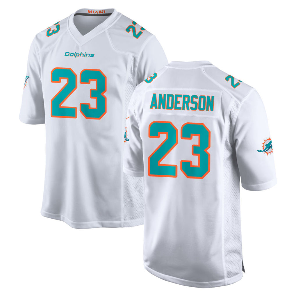 Parkc M.Dolphins #23 Zayne Anderson Player White Limited Home Game Stitched Jerseys