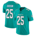 Parkc M.Dolphins #25 Tyrel Dodson Player Aqua Limited Vapor Untouchable Home Game Stitched Jerseys