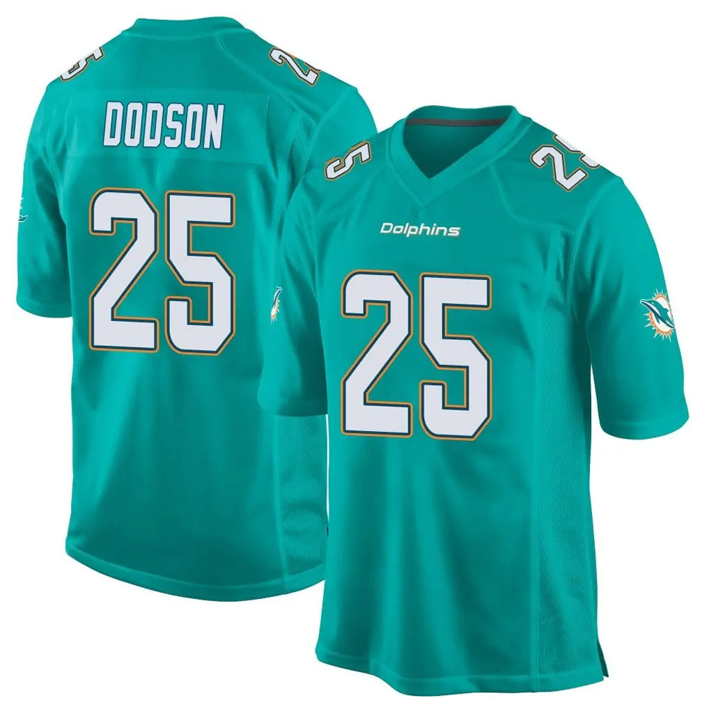 Parkc M.Dolphins #25 Tyrel Dodson Player Aqua Team Color Home Game Stitched Jerseys