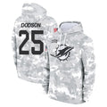 Parkc M.Dolphins #25 Tyrel Dodson Player Arctic Camo Salute to Service Hoodies Limited Game Stitched Jerseys