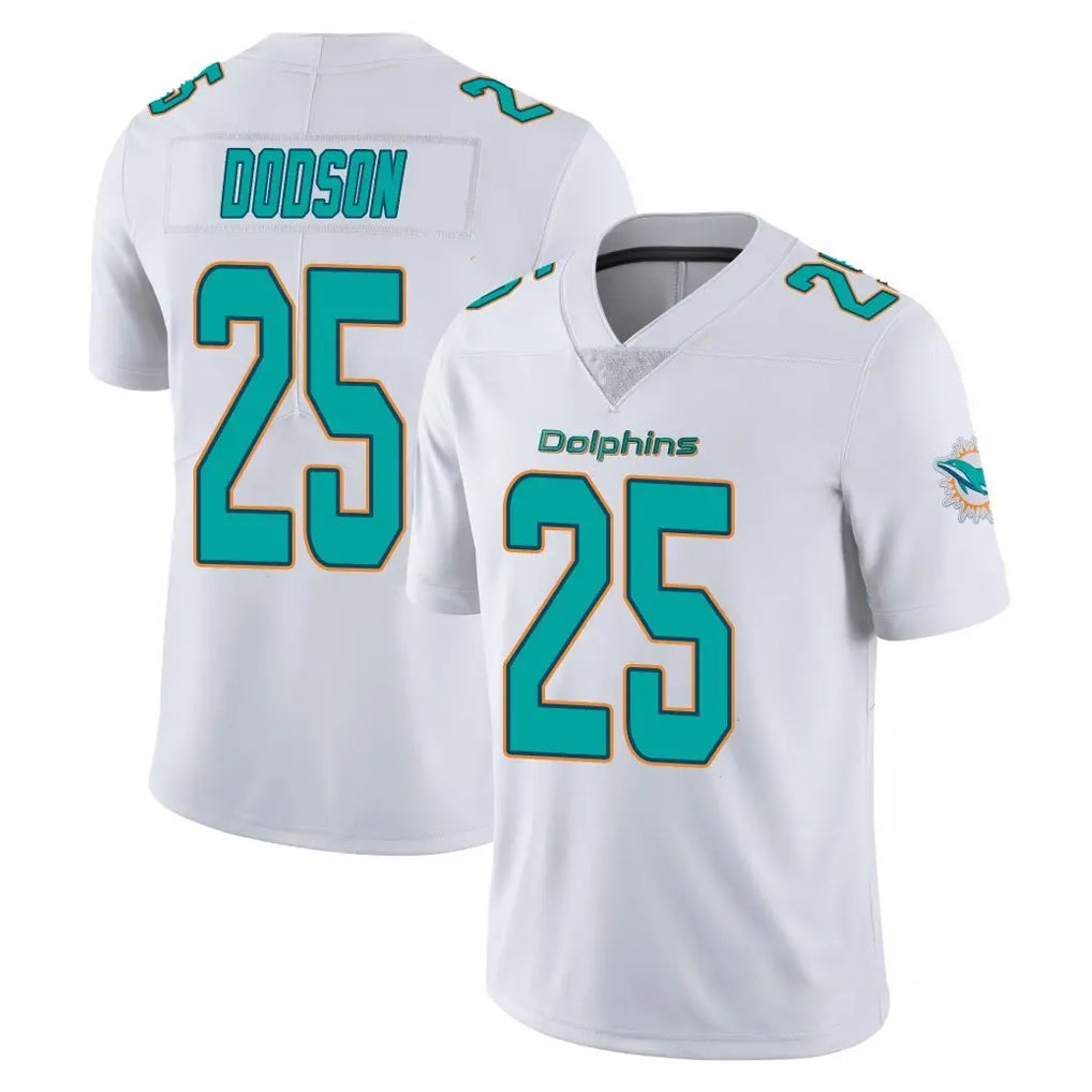 Parkc M.Dolphins #25 Tyrel Dodson Player White Limited Vapor Untouchable Home Game Stitched Jerseys