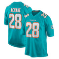 Parkc M.Dolphins #28 De'Von Achane Player Aqua Home Game Stitched Jerseys