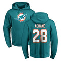 Parkc M.Dolphins #28 De'Von Achane Player Aqua LOGO Pullover Hoodies Limited Stitched Jerseys
