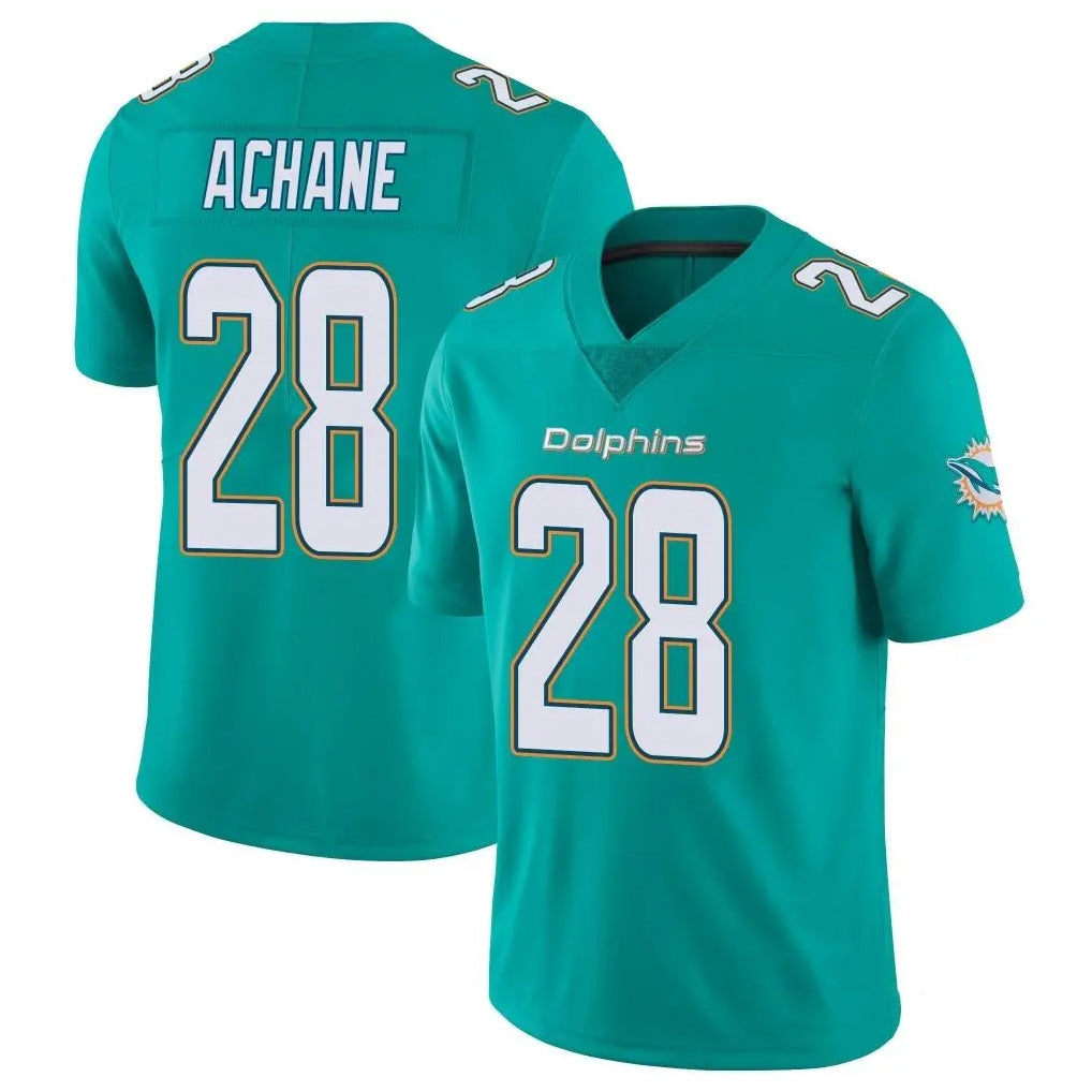 Parkc M.Dolphins #28 De'Von Achane Player Aqua Limited Vapor Untouchable Home Game Stitched Jerseys