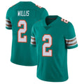 Parkc M.Dolphins #2 Malik Willis Player Aqua Limited Alternate Vapor Untouchable Home Game Stitched Jerseys