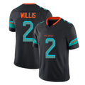Parkc M.Dolphins #2 Malik Willis Player Black Limited Pitch Rivalries Collection Home Game Stitched Jerseys