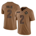 Parkc M.Dolphins #2 Malik Willis Player Brown Salute To Service Limited Stitched Jerseys