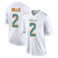 Parkc M.Dolphins #2 Malik Willis Player White Fashion Home Game Stitched Jerseys
