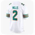 Parkc M.Dolphins #2 Malik Willis Player White Limited Home Game Stitched Jerseys