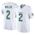 Parkc M.Dolphins #2 Malik Willis Player White Limited Vapor F.U.S.E. Home Game Stitched Jerseys