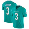Parkc M.Dolphins #3 Chris Johnson Player Aqua Limited Vapor Untouchable Home Game Stitched Jerseys