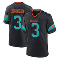 Parkc M.Dolphins #3 Chris Johnson Player Black Pitch Rivalries Collection Home Game Stitched Jerseys