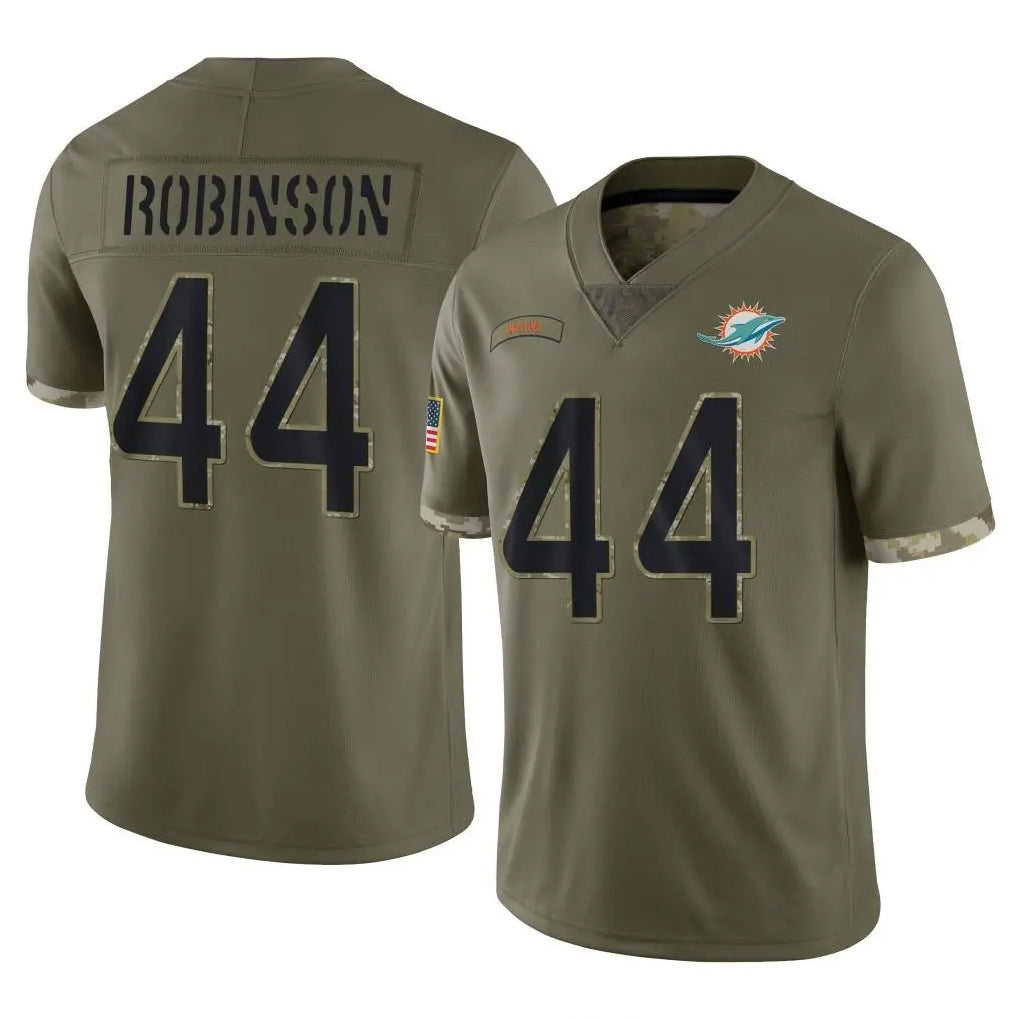 Parkc M.Dolphins #44 Chop Robinson Player Olive Salute To Service Limited Stitched Jerseys