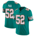 Parkc M.Dolphins #52 Patrick Paul Player Aqua Limited Alternate Vapor Untouchable Home Game Stitched Jerseys