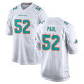 Parkc M.Dolphins #52 Patrick Paul Player White Limited Home Game Stitched Jerseys