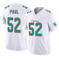Parkc M.Dolphins #52 Patrick Paul Player White Limited Vapor F.U.S.E. Home Game Stitched Jerseys