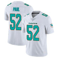 Parkc M.Dolphins #52 Patrick Paul Player White Limited Vapor Untouchable Home Game Stitched Jerseys