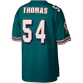 Parkc M.Dolphins #54 Zach Thomas Mitchell & Ness Aqua Legacy Replica Stitched Puhic Jersey