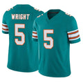 Parkc M.Dolphins #5 Jaylen Wright Player Aqua Limited Alternate Vapor F.U.S.E. Home Game Stitched Jerseys