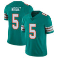 Parkc M.Dolphins #5 Jaylen Wright Player Aqua Limited Alternate Vapor Untouchable Home Game Stitched Jerseys