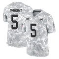 Parkc M.Dolphins #5 Jaylen Wright Player Arctic Camo Salute To Service Limited Game Stitched Jerseys
