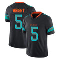 Parkc M.Dolphins #5 Jaylen Wright Player Black Limited Pitch Rivalries Collection Home Game Stitched Jerseys