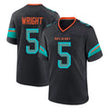 Parkc M.Dolphins #5 Jaylen Wright Player Black Pitch Rivalries Collection Home Game Stitched Jerseys