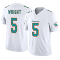 Parkc M.Dolphins #5 Jaylen Wright Player White Limited Vapor F.U.S.E. Home Game Stitched Jerseys